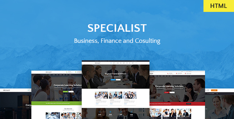 响应式多功能商务金融咨询会计行业企业HTML模板 - Specialist